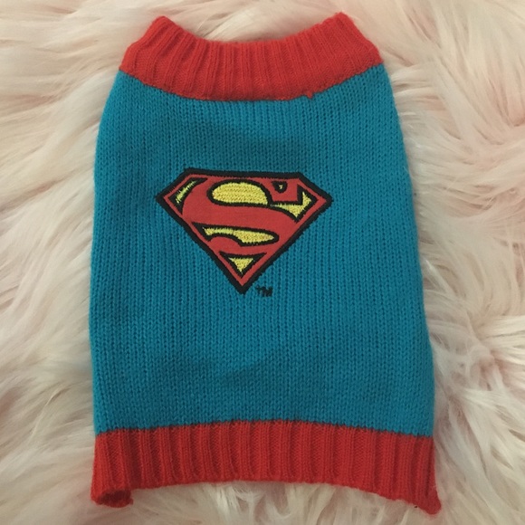 superman dog sweater
